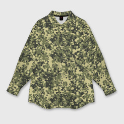 Женская рубашка oversize 3D Камуфляж Flecktarn Jeitai