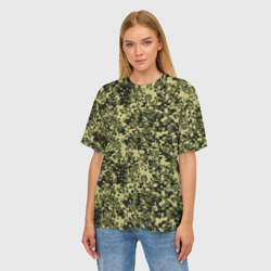 Женская футболка oversize 3D Камуфляж Flecktarn Jeitai - фото 2