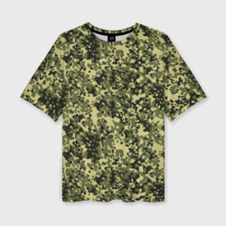 Женская футболка oversize 3D Камуфляж Flecktarn Jeitai