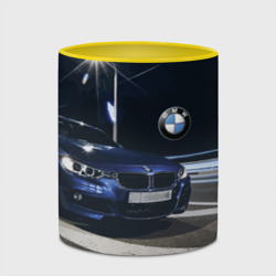 Кружка с полной запечаткой BMW на ночной трассе - фото 2