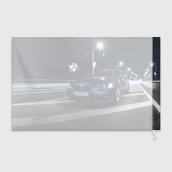 Флаг 3D BMW на ночной трассе - фото 2