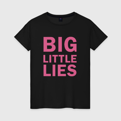 Женская футболка хлопок Big Little Lies logo, цвет черный