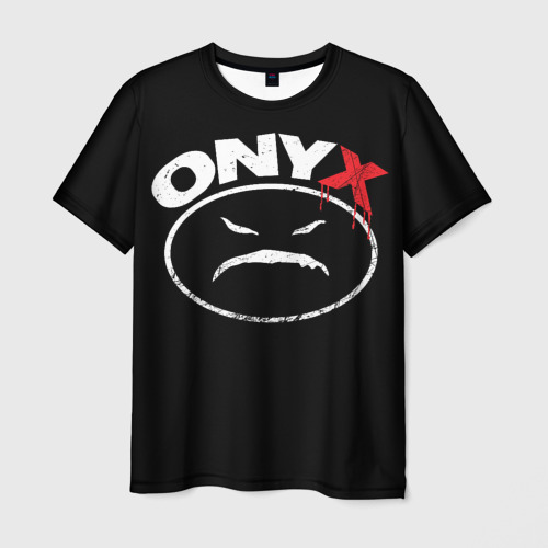 Мужская футболка с принтом Onyx - wakedafucup, вид спереди №1