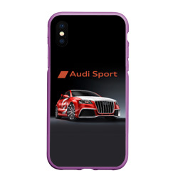 Чехол для iPhone XS Max матовый Audi sport - racing team