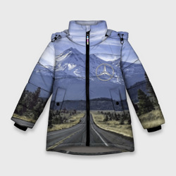 Мерседес - очередная вершина! – Зимняя куртка для девочек 3D с принтом купить