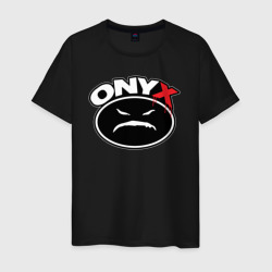 Onyx - black logo – Мужская футболка хлопок с принтом купить со скидкой в -20%