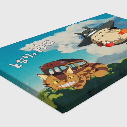 Холст прямоугольный Flight Totoro & Catbus, цвет 3D печать - фото 4