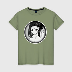 Ахегао девушка с формами – Женская футболка хлопок с принтом купить со скидкой в -20%