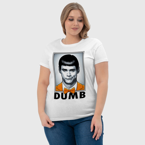 Женская футболка хлопок с принтом Dumb Jim, фото #4