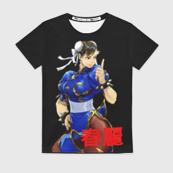 Женская футболка 3D Chun-Li