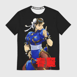 Мужская футболка 3D Chun-Li