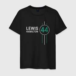 Мужская футболка хлопок Льюис Хэмилтон 44 Формула 1