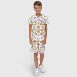 Детский костюм с шортами 3D Кружевной узор мандала - фото 2