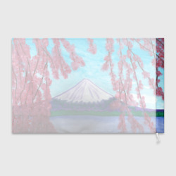 Флаг 3D Цветение сакуры Фудзияма - фото 2