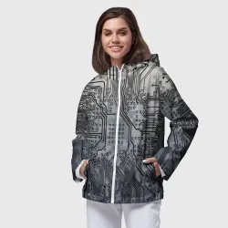 Женская ветровка 3D Electronic pixel camouflage - фото 2