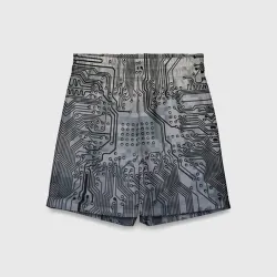 Детские спортивные шорты 3D Electronic pixel camouflage