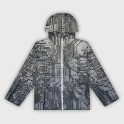 Женская ветровка 3D Electronic pixel camouflage