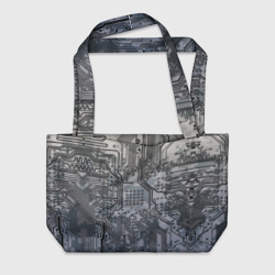 Пляжная сумка 3D Electronic pixel camouflage