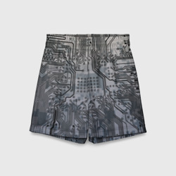 Детские спортивные шорты 3D Electronic pixel camouflage