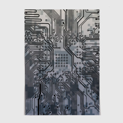 Постер Electronic pixel camouflage