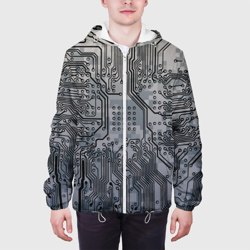 Мужская куртка 3D Electronic pixel camouflage, цвет 3D печать - фото 4