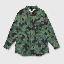 Камуфляж WW2 tropics verdant – Мужская рубашка oversize 3D с принтом купить