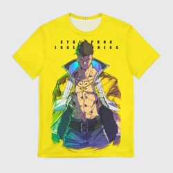 Мужская футболка 3D Взрослый Дэвид - Киберпанк аниме