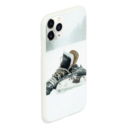 Чехол для iPhone 11 Pro Max матовый Хоккейные коньки - фото 2