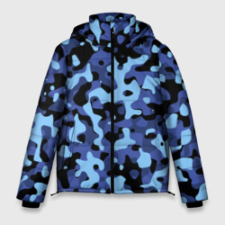 Камуфляж Sky Blue – Мужская зимняя куртка 3D с принтом купить