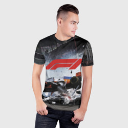 Мужская футболка 3D Slim Формула 1 - ни за что, блин! - фото 2