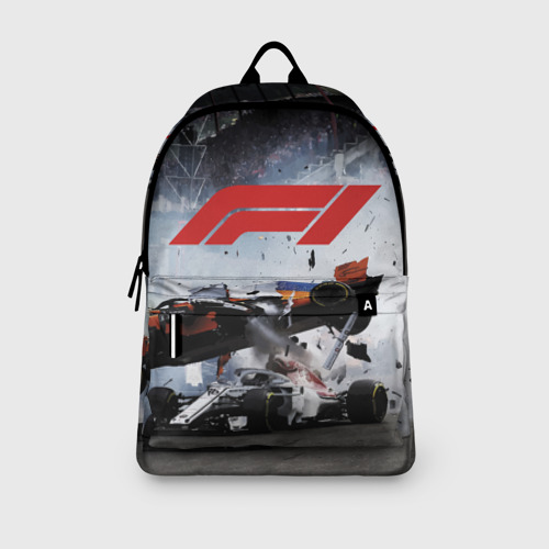 Рюкзак 3D с принтом Формула 1 - ни за что, блин!, вид сбоку #3