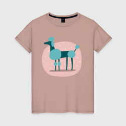Пудель – Женская футболка хлопок с принтом купить со скидкой в -20%