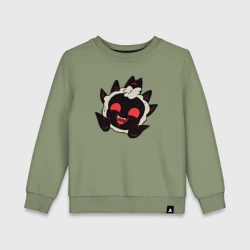 Детский свитшот хлопок Cult of the Lamb - овечка злобно смеётся