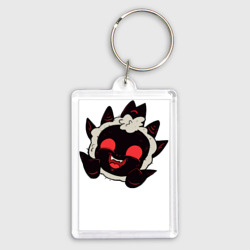 Брелок прямоугольный 35*50 Cult of the Lamb - овечка злобно смеётся