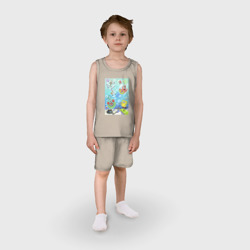 Детская пижама с шортами хлопок Bubble Bob - фото 2