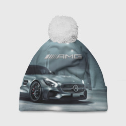 Шапка 3D c помпоном Mercedes AMG - Motorsport