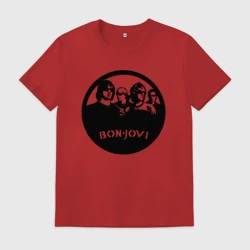 Мужская футболка хлопок Bon Jovi rock