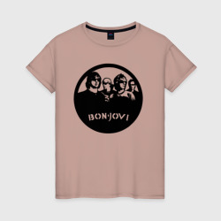 Bon Jovi rock – Футболка из хлопка с принтом купить со скидкой в -20%