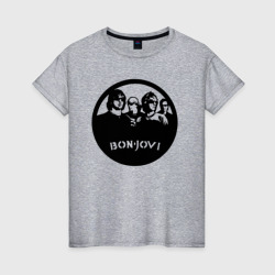 Bon Jovi rock – Футболка из хлопка с принтом купить со скидкой в -20%