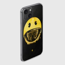 Чехол для iPhone 15 силиконовый с защитой камеры Space pac-man - фото 2