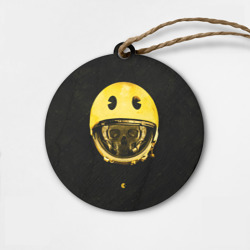 Деревянная игрушка круг Space pac-man