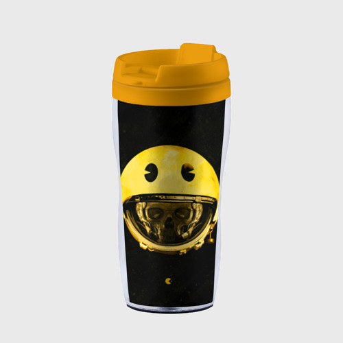 Термокружка-непроливайка Space pac-man, цвет желтый