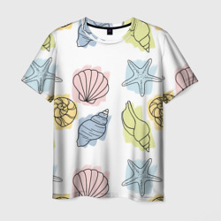 морские обитатели – Мужская футболка 3D с принтом купить со скидкой в -23%