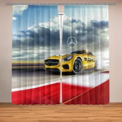 Фотошторы Mercedes AMG V8 Biturbo на трассе