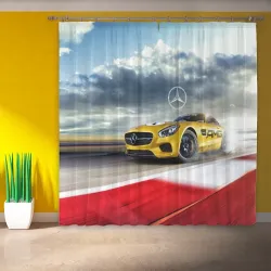 Фотошторы Mercedes AMG V8 Biturbo на трассе - фото 2