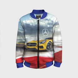 Детский бомбер 3D Mercedes AMG V8 Biturbo на трассе