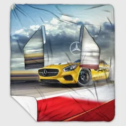 Плед с рукавами Mercedes AMG V8 Biturbo на трассе