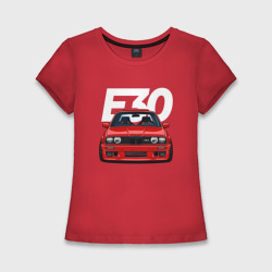 Женская футболка хлопок Slim BMW E30