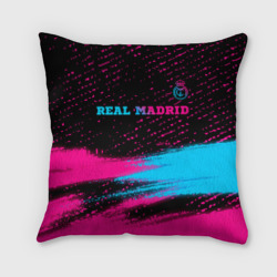 Подушка 3D Real Madrid - neon gradient: символ сверху