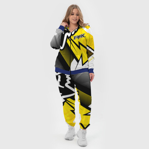 Женский костюм 3D Fox Motosport - Cross, цвет синий - фото 5